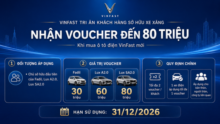 Tri ân khách hàng xe xăng VinFast
